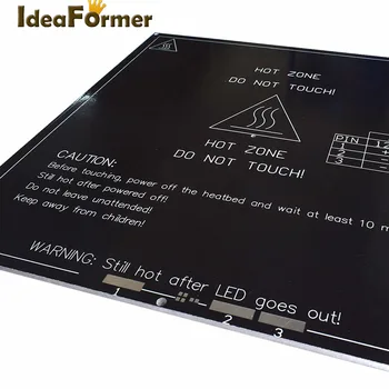 3D tlačiarne heatbed MK3 štandardný hliník PCB plechu 3 mm teplú posteľ reprap