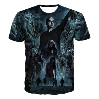 3D vytlačené pánske tričká, dámske módne bežné T-shirts, horor TELEVÍZNY seriál 