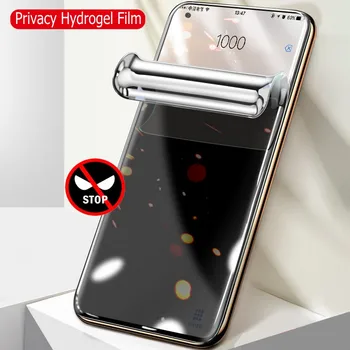 3D Zakrivené Anti-Spy Hydrogel Fólia Pre Samsung Galaxy S20 Ultra Poznámka 10 Plus 20 Ultra S10 S9 S8 Plus Anti-Peep Screen Protector