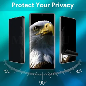 3D Zakrivené Anti-Spy Hydrogel Fólia Pre Samsung Galaxy S20 Ultra Poznámka 10 Plus 20 Ultra S10 S9 S8 Plus Anti-Peep Screen Protector