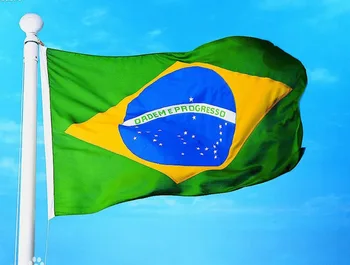 3ftx5ft Brazília Vlajka 150x90cm vlastné vlajky, zástavy národnej vlajky Super-Poly Indoor/Outdoor Brasil VLAJKOU Krajiny Banner