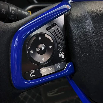 3ks Auto ABS Volantu, Trim Interiérové Dekorácie-Nálepky Príslušenstvo Blue pre Honda 10. Gen Občianske 2016-2020