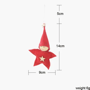 3ks/bal Vianočné Dekorácie Cute Santa Claus Snehuliak Star bábika Visí Ozdoby, Vianočné Dekorácie Pre Domov