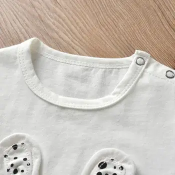 3ks Novorodenca Dievča Oblečenie Nastaviť Cartoon Králik Vzor Dlhý Rukáv T-shirt+Bežné Nohavice+hlavový most Dojčenské Oblečenie Oblečenie