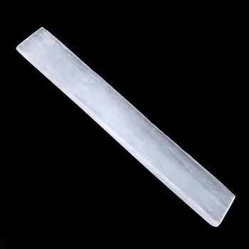 3ks Prírodná Biela Selenite Crystal Stick Čakra Liečivý Kameň Surové Quartz Drsné Minerálov Vzor Bod