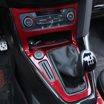 3ks/Set ABS Červená Výstroj panel canholder držiak Špeciálne Upravené Dekoratívny Kryt puzdro Pre Ford Focus 3 4 mk3 4-2017