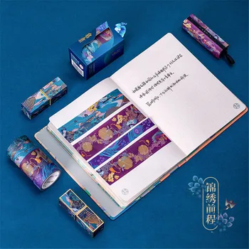 3ks/set Pôvodný Čínsky Štýl, Letný Palác Washi Pásky Maskovacie Pásky Kreatívne Grafické efekty DIY Scrapbooking Dekorácie-Nálepky