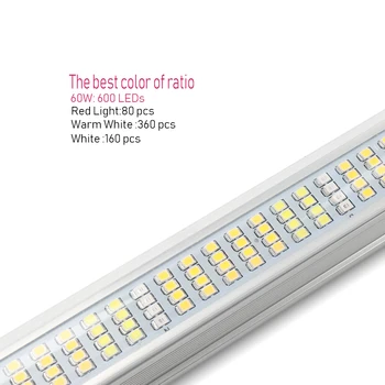 3ks/veľa LED Rásť Svetlo T8 Trubice Bar 120 cm Teplé Svetlo celé Spektrum Led Phytolamp pre Rastliny Hydroponics Skleníkových Rásť Stan