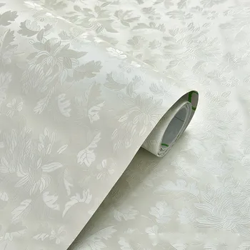 3M Ryža Biela Pivónia Damašku, Plastický Tapety Roll Domova Obývacia Izba, Spálňa obklady Stien Striebro Luxusné Kvetinové Steny Papier