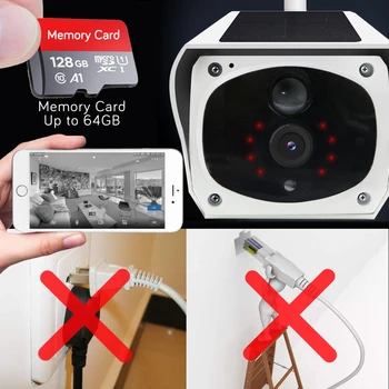 3MP Slnečná energia Full HD IP Kamera, Vonkajšie IP66 PIR Zistiť Dual Svetlo kamerový Bezpečnostný Bezdrôtový Batérie CCTV Kamery