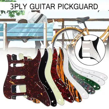 3ply 11 Otvory pre Elektrické Gitary, Pickguard HSS Gitara Poškriabaniu Dosky vhodné Pre USA/MEX Blatník na Stratocaster Strat Gitarové Časti