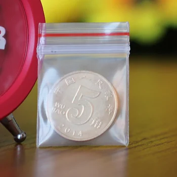 3x3.5cm 100ks 0,2 mm PE Jasné Samostatne Tesniaci Zip Lock taška/ Plastové Obaly Transparentné Puzdro na zips reclosable vaky na balenie
