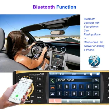 4.1 Palcový HD 1 Din autorádio 4019B Bluetooth, 12V Audio Stereo Diaľkové Ovládanie, USB, AUX FM Volant Ovládanie 2020 Najnovšie