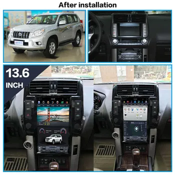 4+128G Tesla Obrazovke Carplay Pre TOYOTA Pôdy Cruiser Prado 2010-2019 Android 9 Auta Multimediálny Prehrávač Audio Rádio Stereo Heas Jednotky