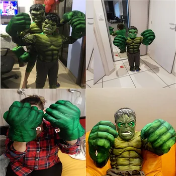 4-12Y Deti Hulk Super Hrdina Svalov Kostým Deti Halloween Cosplay Fantasy Päsť Príslušenstvo Strana Dodávky