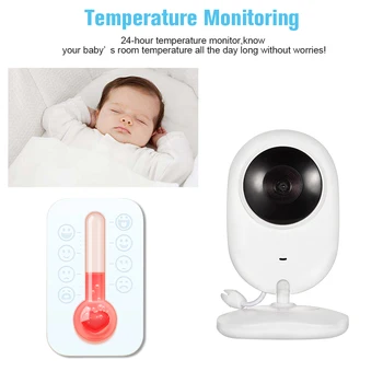 4.3 inch Bezdrôtový Video Baby Monitor 2 Spôsob, ako Hovoriť Baby Monitor Fotoaparátu VOX Mód Teplota Detská Opatrovateľka Bezpečnostné Kamery