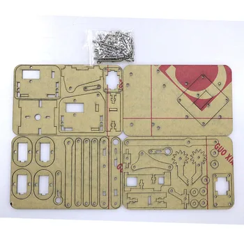 4 DOF Akryl Mechanické Rameno Unassembly Manipulátor Pazúr pre Arduino Maker Vzdelávania DIY Kit