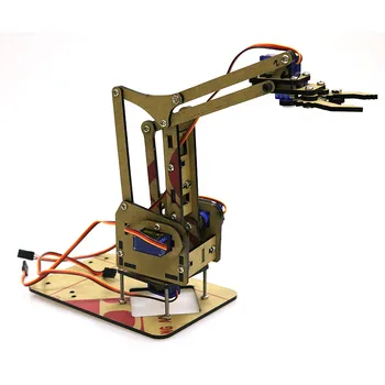 4 DOF Akryl Mechanické Rameno Unassembly Manipulátor Pazúr pre Arduino Maker Vzdelávania DIY Kit