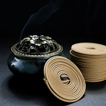 4 Hodiny Cievka Incenses Tibetskej Santalového dreva Palina Jasmine Kadidlo Cievky pre Kadidlo Držiteľ Cearmic Budhistické pre Home Decor