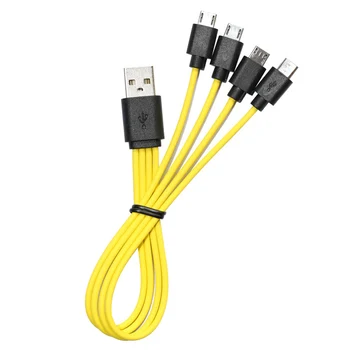 4 In1 Micro-USB Nabíjací Kábel pre Znter AA AAA 18650 Nabíjateľná Batéria C D Veľkosti Micro-USB Nabíjateľné Batérie