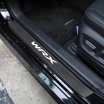 4 KS /Set Auto dvere, Parapetné Chránič pre Subaru WRX Uhlíkových Vlákien Nálepky, Auto Doplnky Interiéru