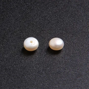 4 mm AAA Prírodné Sladkovodné Perly Semi Kolo Pearl White Tlačidlo Mince Voľné Chlieb Perly, Korálky Pre Náramky Šperky, Takže urob si sám