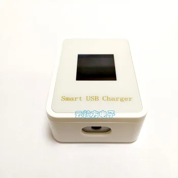 4 Port USB, Smart Desktop rýchlo Nabíjačka Stanice LCD Displej Na Mobilný Telefón, QC 3.0