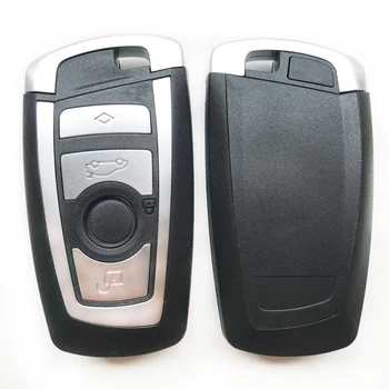 4 Tlačidlá Smart Remote Tlačidlo púzdro Fob Pre BMW F CAS4 5 Séria 7 Séria auto Náhradné Tlačidlo Prípade Kryt s Malým kľúč