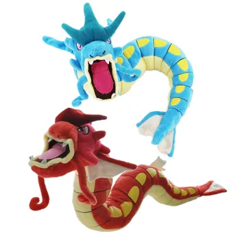 4 štýly 55-60 cm Gyarados Dragon cartoon plyšové bábiky hračky červená a modrá s krídlami, alebo nie, vybrať Hot Predaj mäkké, vypchaté drak