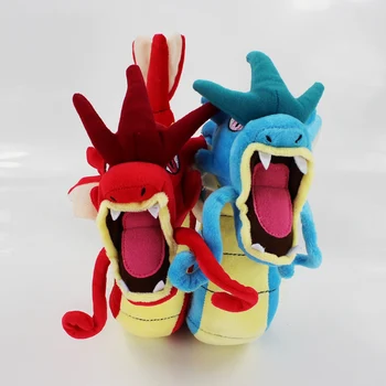 4 štýly 55-60 cm Gyarados Dragon cartoon plyšové bábiky hračky červená a modrá s krídlami, alebo nie, vybrať Hot Predaj mäkké, vypchaté drak