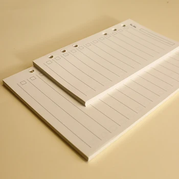 40 Listov A5 A6 A7 Do Zoznamu Úloh Plánovač Notebook Papier Vnútorné Stránky Cestovateľov Notebook Vložky Vestník Doplnky, Školské Potreby