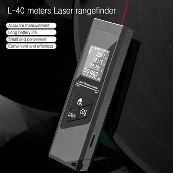 40 Metrov Presné Laserové Meranie Vzdialenosti Merač Digitálny Laserový Diaľkomer High-End Praktické Ručné Laserové Rangerfinder