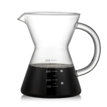 400 ml Zalejeme kávovar na Kávu Drip Bezpapierové Nerezová Oceľ Filter Sklenená Karafa Coffee Pot Ražne