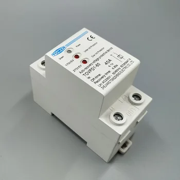 40A 230V Din lištu 3 LED automatické opätovné pripojenie cez napätie a pod napätie ochranné zariadenie chránič pre ochranu relé