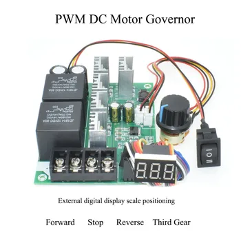 40A PWM DC Motor Guvernér Digitálne Zobrazenie Rýchlosti Motora Radič Kartáčovaný Redukcia Vpred/Vzad Switch Modul Motora Guvernér