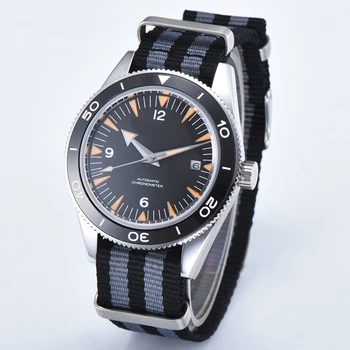 41mm pánske hodinky Zafírové Sklo čierne sterilné dial dátum Miyota 8215 mechanické náramkové hodinky pánske svetelný nepremokavé nové módne
