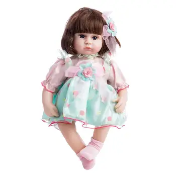 42cm Vysoko Kvalitné Silikónové Reborn Baby Doll Realisticky Deti Playmate Obrázok Hračky Pre Dievčatá Plnené Bebe Bábika