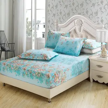 42Home textilné, bavlna listy prúžok matrac kryt posteľ list farbou vybavené list prehoz cez posteľ twin plný kráľovná, kráľ 8 veľkosť