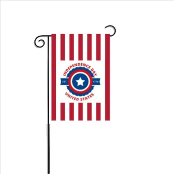 45cmx30cm Deň Nezávislosti Záhrada Zástavy Vlajky Vysoká Kvalita 4. júla Dekorácie Holiday Home Decor Polyester Zavesenie Zástavy