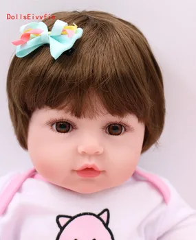 48 cm Bebe znovu sa narodiť Dievča Reborn baby doll celého Tela Silikónové Realistické Realisticky batoľa Módne Nepremokavé Bábiky Hračky pre deti