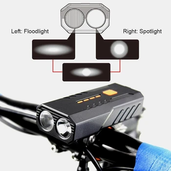 4800mAh Požičovňa Svetlometu 1600 LM Svetlo na Bicykel Predné ako Power Bank USB Nabíjateľné Nepremokavé MTB, Road Baterka Na Bicykli