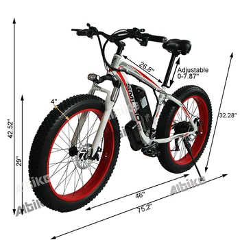 48V 1000W Elektrický bicykel Elektrické Horský Bicykel 26