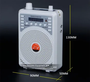 48W Prenosný Zosilňovač ZOSILŇOVAČ Hlasu Booster Multifunkčné Výučby Reproduktor, FM, MP3 Mikrofón Diaľkové Ovládanie Pre Trénera Učiť Príručka