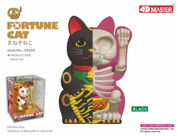 4D Umelec Mocný Jaxx Pohľadu Zostaviť Anatómie Kosti, Kostra Fortune Robot Black Cat Rubber Panda Skeleton Hračka