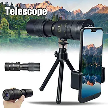 4K 10-300X40mm Super Zoom Teleobjektív Monokulárne Ďalekohľad Prenosné Spyglass Zoom Vysokej Kvality Lov Cestovné Vonkajšie Aktivity