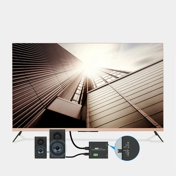 4K HDMI o Converter Extractor SPDIF 5.1 Výstup Podpora OBLÚKU Funkcia pre TV Box PS4 DVD, Blu-Ray