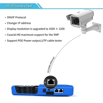 4K IP Kamera CCTV Tester Tester Monitor pre Fotoaparát IPC/Analógový Tester Mini Monitor monitor fotoaparátu poe tester CCTV kamery tester