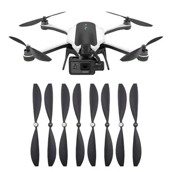 4Pairs Black Odolné Čepele Vrtúľ Krídla pre GoPro Karma Drone Príslušenstvo Diely D08A