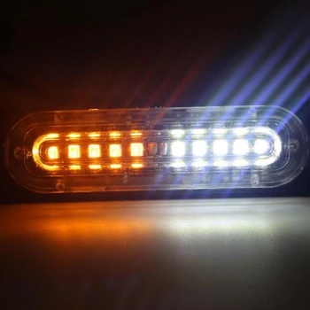 4Pcs 10 Blikanie LED Svetlá pre nákladné auto Auto Vozidla LED Hlavu Núdzový Maják Výstražné Svetlá