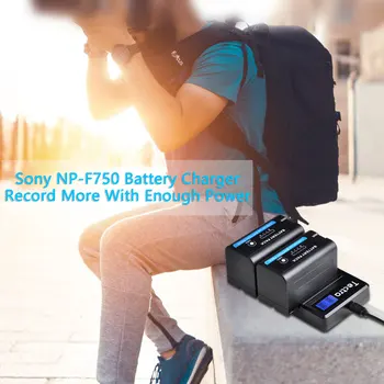 4PCS 5200mAh NP-F750 NP-F770 Li-ion Batérie Fotoaparátu+LCD USB Duálna Nabíjačka pre Sony NP F970 F960 F550 F570 QM91D CCD-RV100 TRU47E